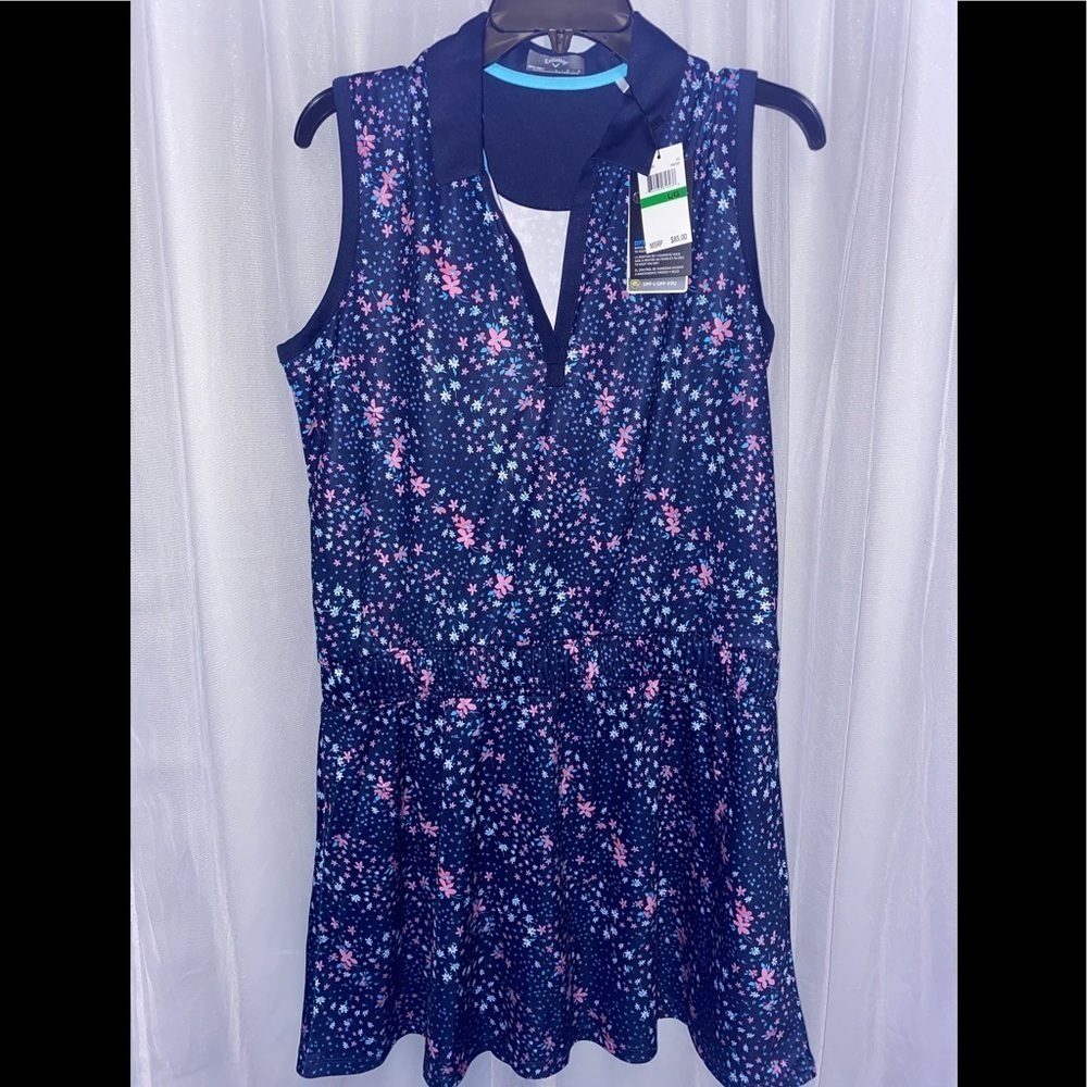 SOLD  Large L S Small Callaway skirt Floral Golf Tennis Athletic Dress NEW